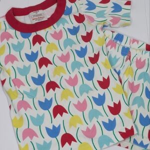 Hanna Andersson Flower Short PJ Pajama Set 100 4